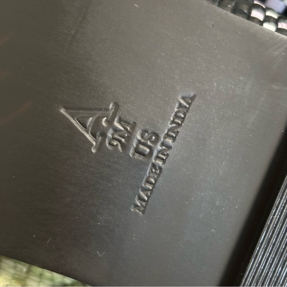 Anthropologie Maeve Black/White Leather Square Toe Woven Mary Jane Flats NWT - Picture 13 of 14